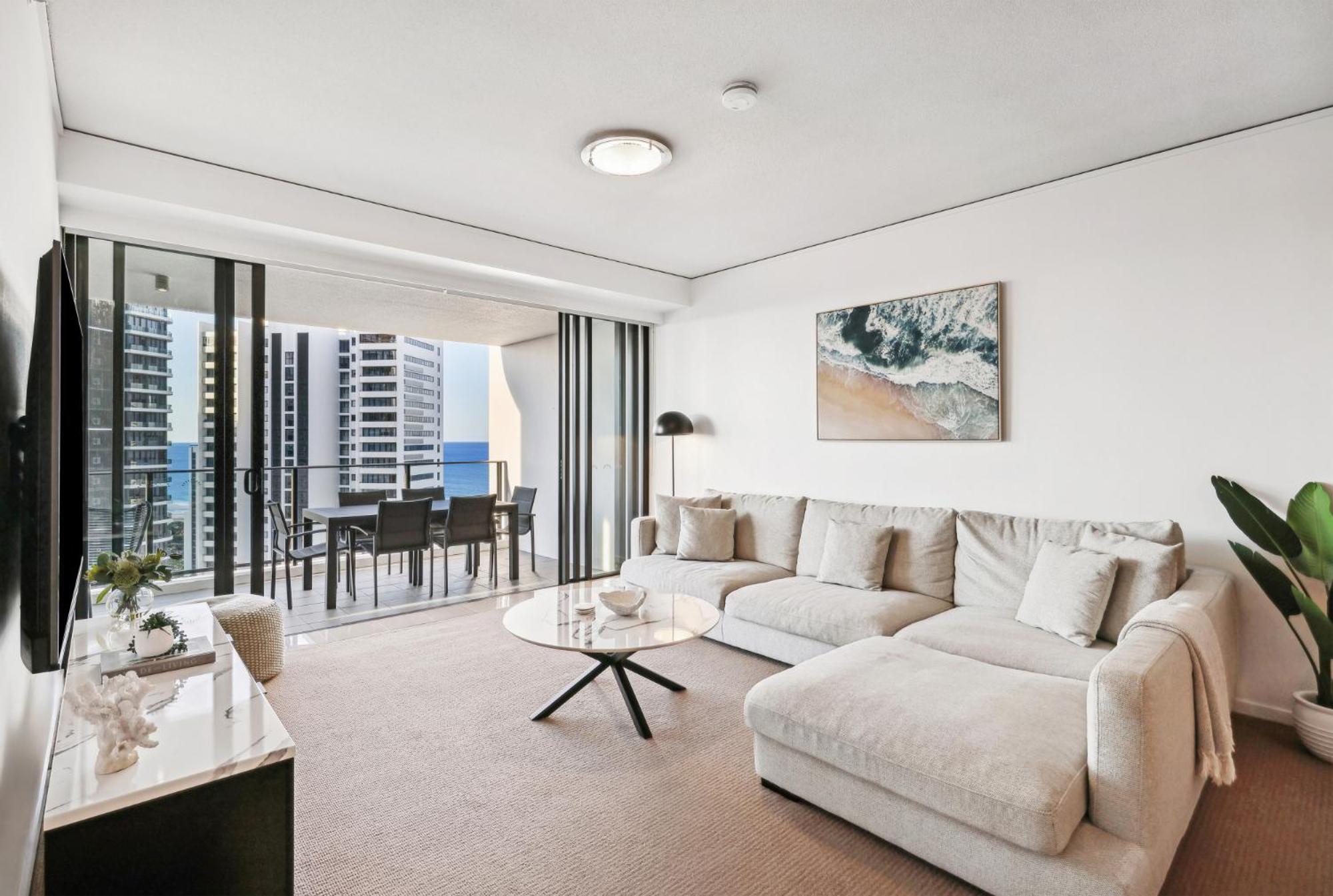 Ocean View 3-Bed With Gym, Pool, Sauna & Parking Gold Coast Dış mekan fotoğraf